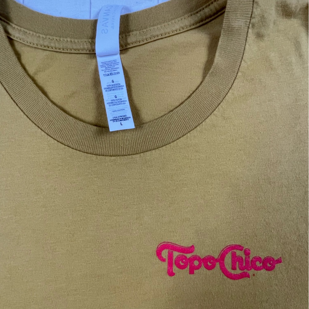 Topo Chico Mustard Yellow T-Shirt Large